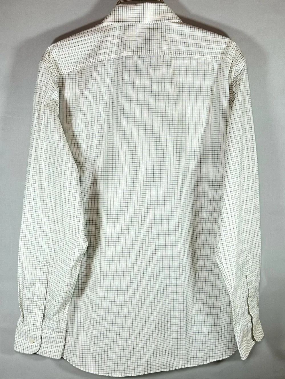 J. Crew Men's Oxford Button Down Shirt White Multicolor Check 16-16 1/2